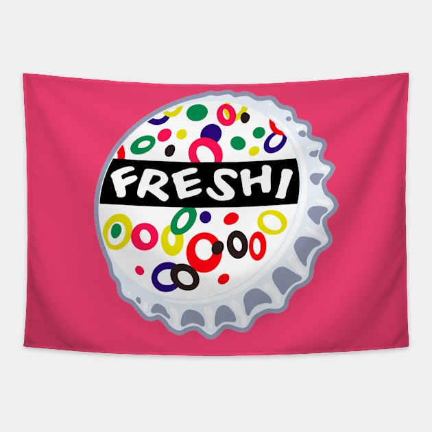 Vintage Freshi Soda Bottlecap Tapestry by StudioPM71