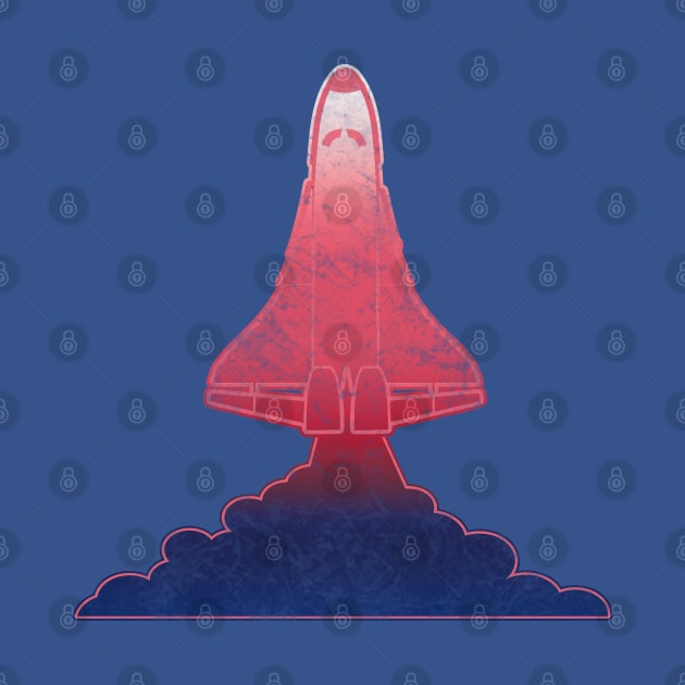 Retro 80s Space Shuttle by Scar