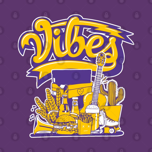 Vibe Court Purple University Gold by funandgames