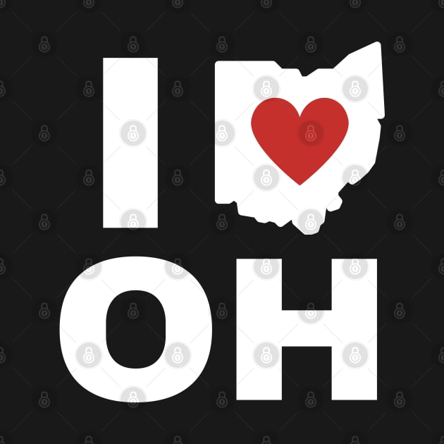 I Love Ohio by Delta V Art