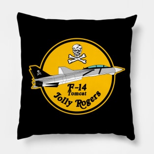 F-14 Tomcat - Jolly Rogers - Clean Style Pillow