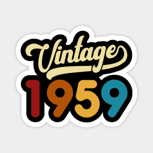 1959 Vintage Gift 61st Birthday Retro Style Magnet