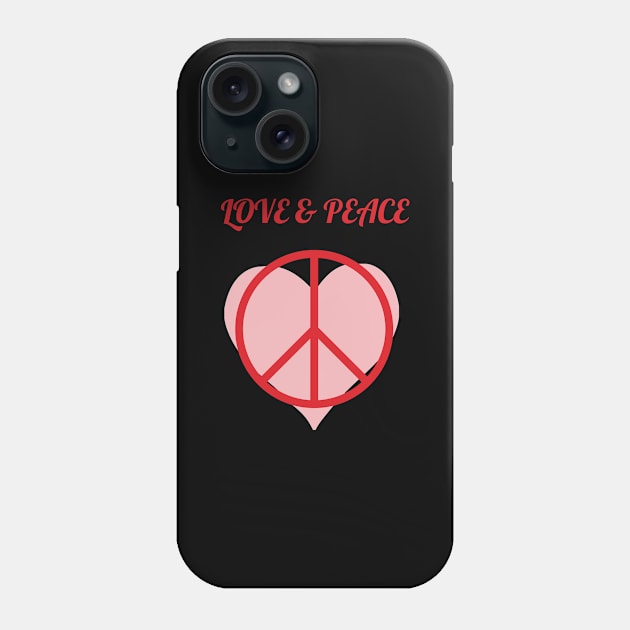 LOVE & PEACE Phone Case by zzzozzo