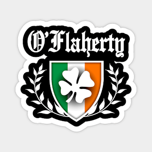 O'Flaherty Shamrock Crest Magnet