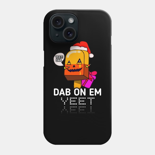 Jack O Lantern Dabbing Halloween Christmas Yeet Dab - Dabbing Trendy Dance Emote Meme - Autumn Fall Kids Teens Phone Case by MaystarUniverse