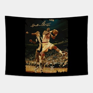 Hakeem Olajuwon - Vintage Design Of Basketball Tapestry