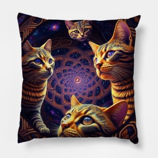 Trippy Cat Pillow