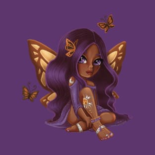 Bejeweled Butterfly Fae Cocoa T-Shirt