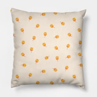 Scandi Tulips Peach Pillow