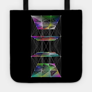 Multi-colored parallelepiped Tote