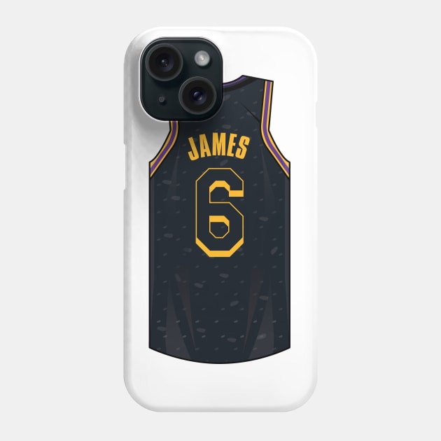 Lebron James Mamba Jersey Phone Case by WalkDesigns