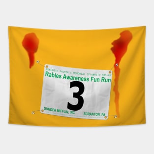 Dunder Mifflin Fun Run Race #3 (Andy) Tapestry