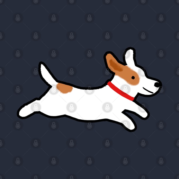 Cute Jack Russell Terrier Cartoon Dog by Coffee Squirrel