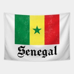 Senegal / Vintage-Style Flag Design Tapestry