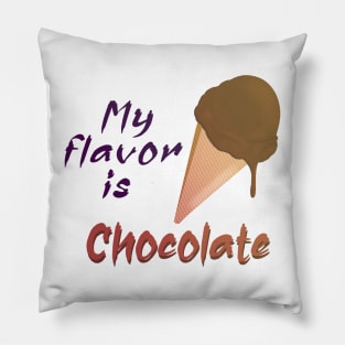 My flavor is Chocolate Ice cream Pillow