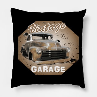 Vintage Garage Pillow