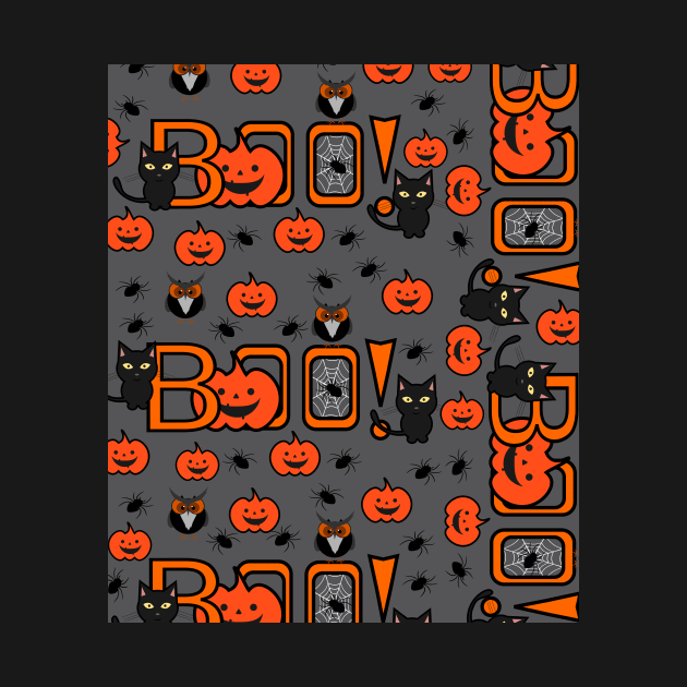 Boo, Halloween pattern by cocodes