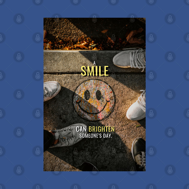 Discover Smile inspirational Poster - Smiley Face - T-Shirt