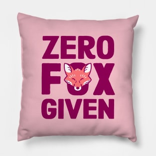 Zero Fox Given Pillow