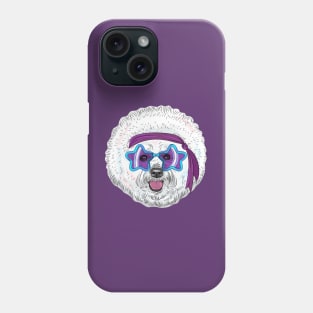 Star Disco dog Bichon Phone Case