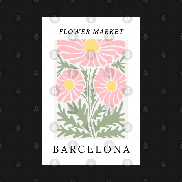 Barcelona Flower Market Botanical by mystikwhale