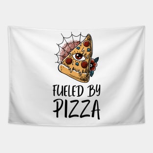 Fueled By Pizza Demon Eye Tapestry