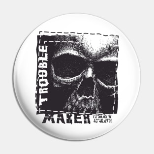 The Trouble Maker Skull Pin