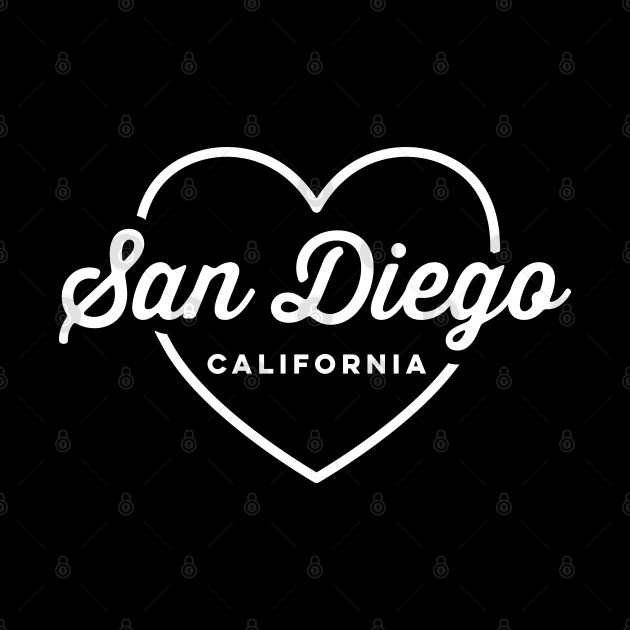 San Diego California Love by DetourShirts