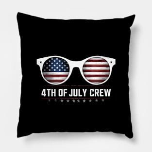 4th of July Crew Independence Day Pillow