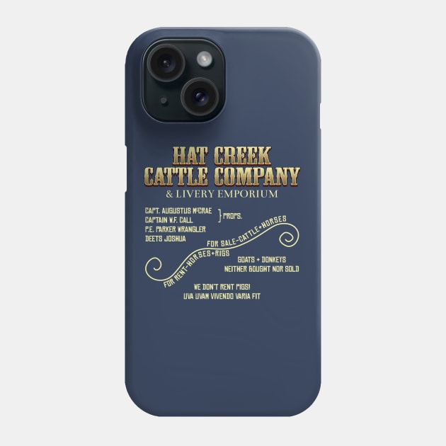 Hat Creek Sign Phone Case by robotrobotROBOT