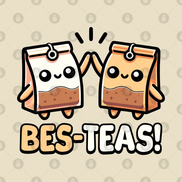 Bes-teas! Cute Teabag Pun Cartoon by Cute And Punny