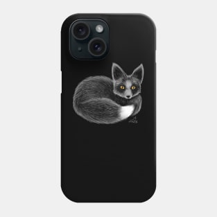 Little Black Fox Phone Case