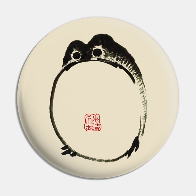 Matsumoto Hoji Grumpy Frog Toad Pin by sobermacho