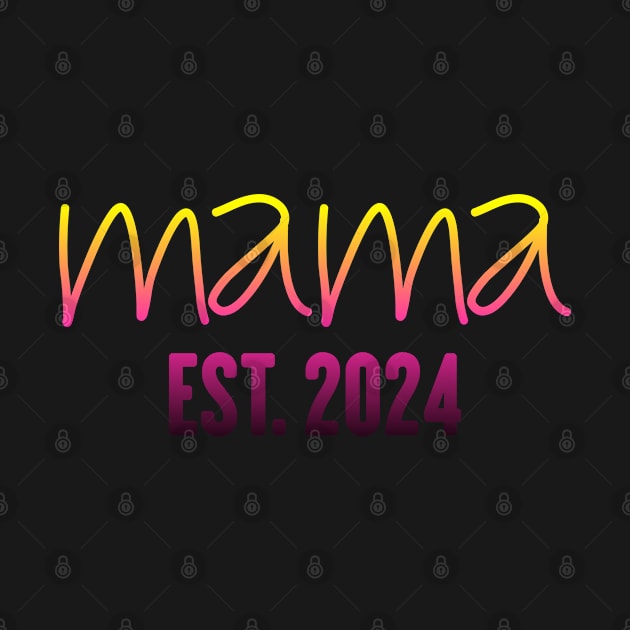 Mama Est 2024 shirt, Promoted to Mommy Mother's Day 2024 by powerdesign01