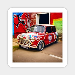 Mini in Alley Magnet