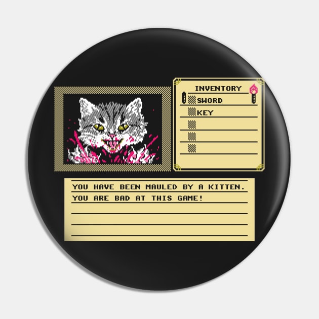 8-Bit Death Pin by Hillary White Rabbit