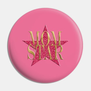 Sparkle and Shine Mother's Day Star Pink Pin