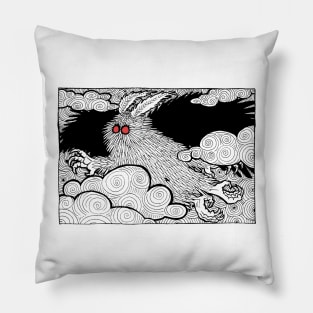 Flying Mothman Pillow