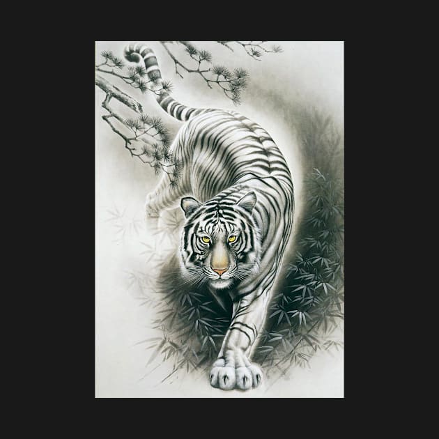 White tiger by USconceptTshirts