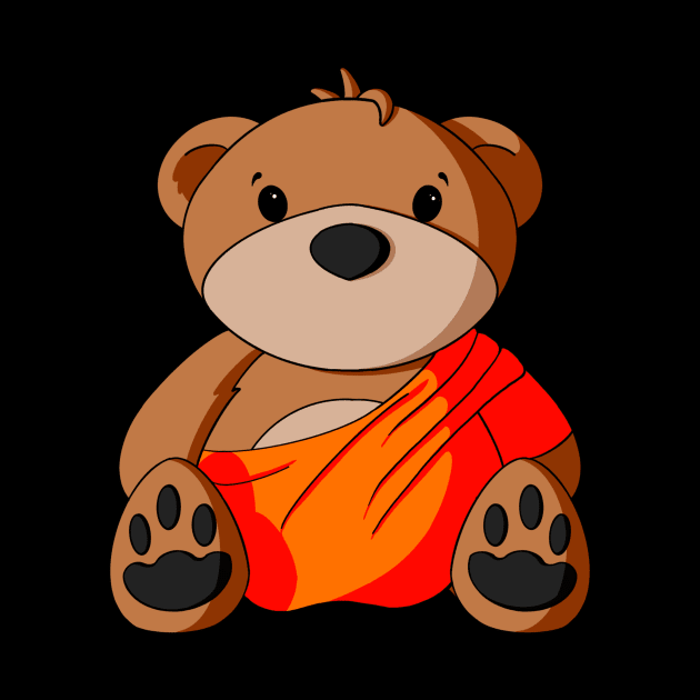 Buddha Teddy Bear by Alisha Ober Designs