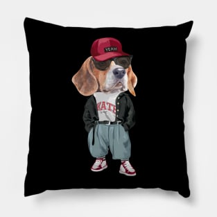 Beagle - Hip Hop Style Pillow