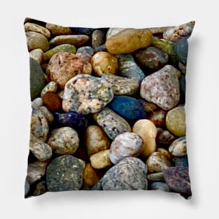 Sandy neck beach pebbles Pillow