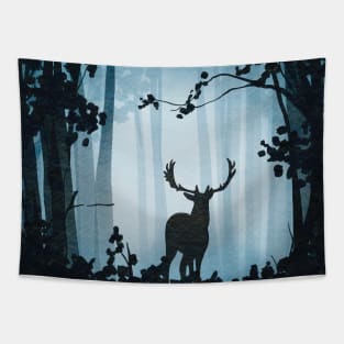 Watercolor forest Tapestry