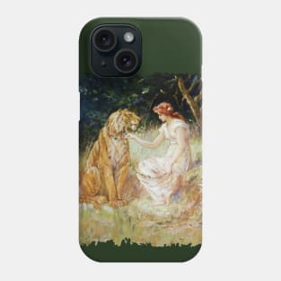 Lady with a Tiger Phone Case