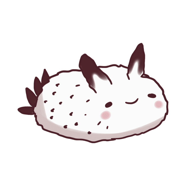 Cute sea bunny illustration by Mayarart