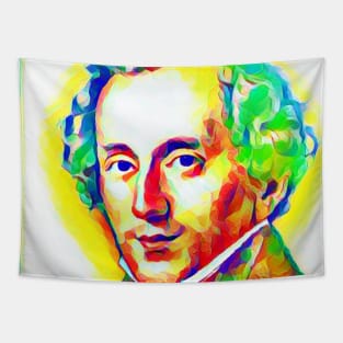 Felix Mendelssohn Colourful Portrait | Felix Mendelssohn Artwork 11 Tapestry