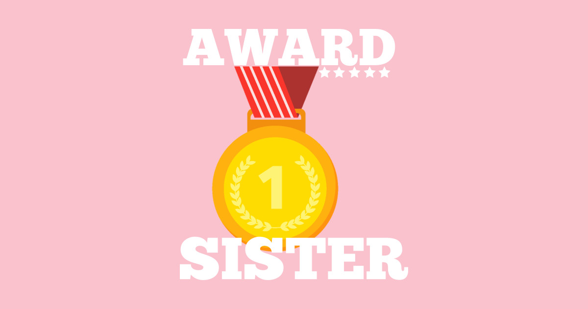 Award Trophy Best sister i love my sister gift Sister Gifts Posters