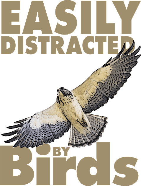 Easily distracted by birds - Hawk Kids T-Shirt by Ripples of Time