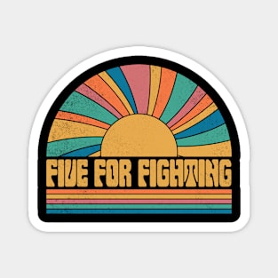 Graphic Fighting Proud Name Distressed Birthday Retro Style Magnet