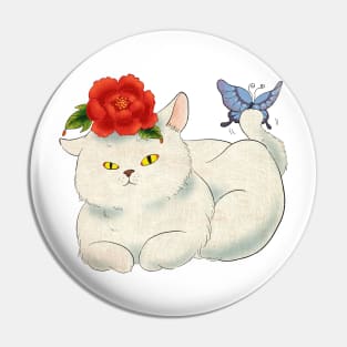 Minhwa: Cat and Butterfly G Type Pin